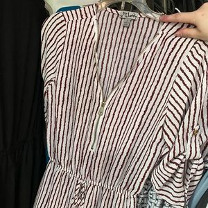 Cute red striped dress